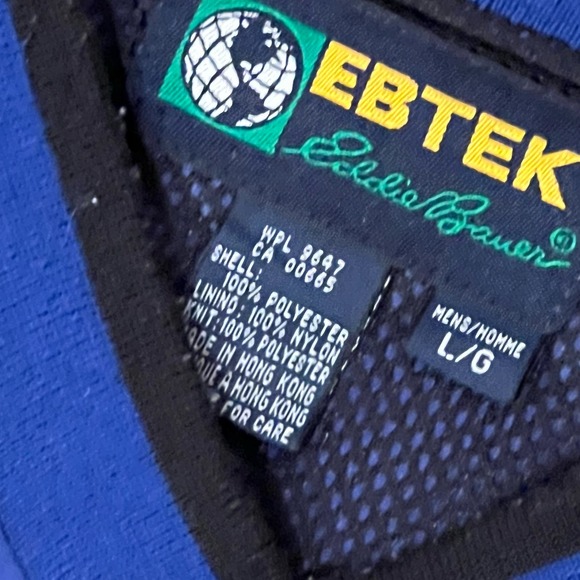 Eddie Bauer, Blue, Golf‎ Windbreaker, Size Large, 786 - Picture 5 of 6
